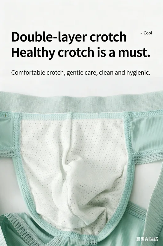 Men's Ice Silk Seamless Briefs Ultra-Thin Breathable Underwear with Sexy U Convex Pouch Mid-Waist Comfortable Summer Shorts — image 7