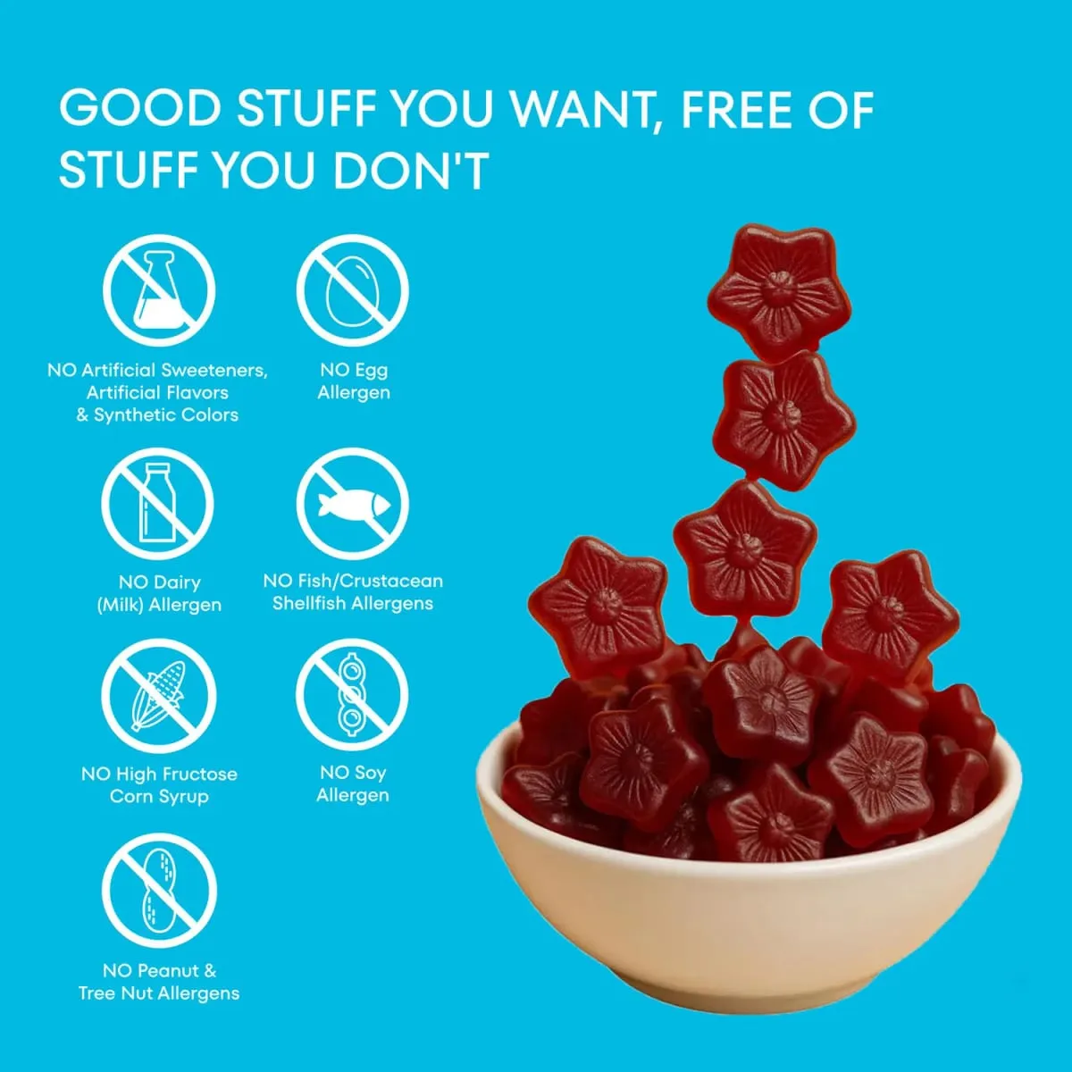 Mood Snacks - Kids Saffron Gummies Natural Berries Supplements Offer Mood Support and Calms Temper Tantrums Sugar Free Gummies