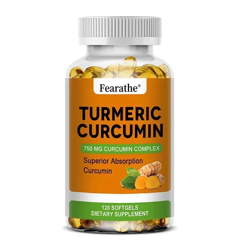 Organic Turmeric Curcumin Capsules Natural Antioxidant Herbal Supplement for Joint Bone Brain Cardiovascular & Body Wellness — image 9