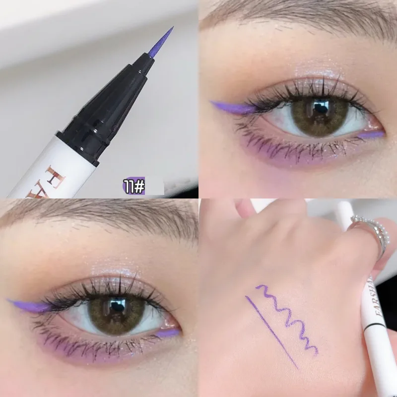 Αδιάβροχο στυλό ματιών 12 χρωμάτων Ultra-fine Tip Liquid eyeliner μακράς διαρκείας Eye Liner Quick-Dry Πολύχρωμο μακιγιάζ για Cosplay — image 18