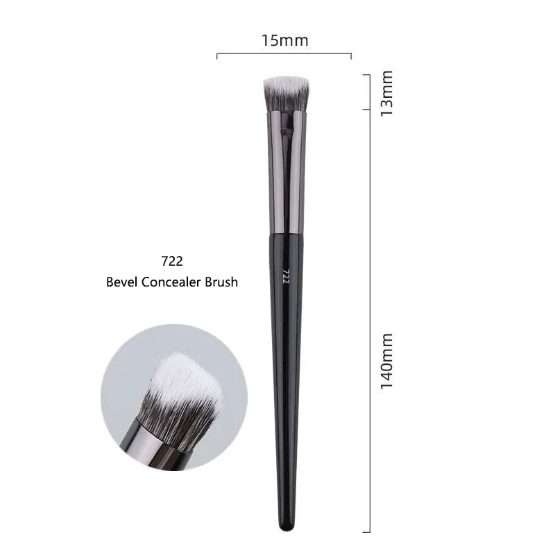 1pc Pro pinceaux de maquillage fond de teint poudre ventilateur maquillage brosse Contour 3D pointillé fard à paupières correcteur angle sourcils ombre outils