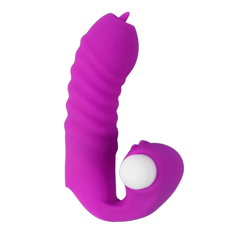 Finger Sleeve Vibrátor Női Maszturbátor Klitorisz Nyelvnyalásra serkentő Hüvelymasszírozó Erotikus szexjátékok Női Termékek — image 8