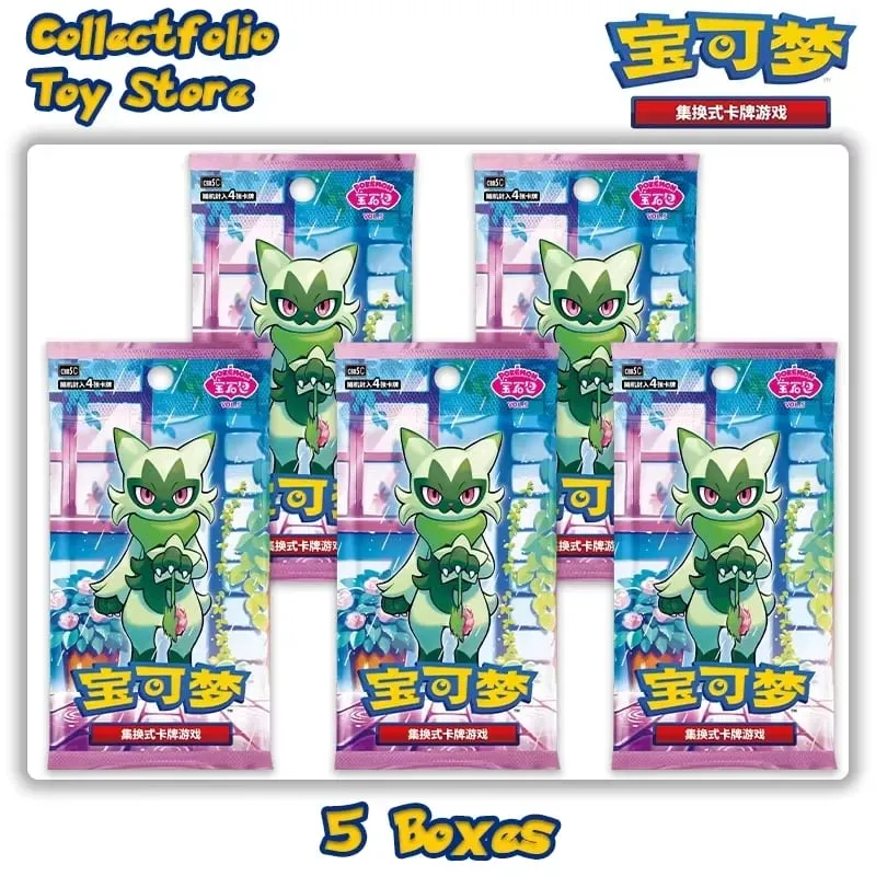 מקורי Pokemon Gem Pack Vol 5 Booster Box PTCG Simplified Chinese PTCG Gem Pack Vol 4 3 2 1 Gempack 4 Gem Pakc Vol. 4