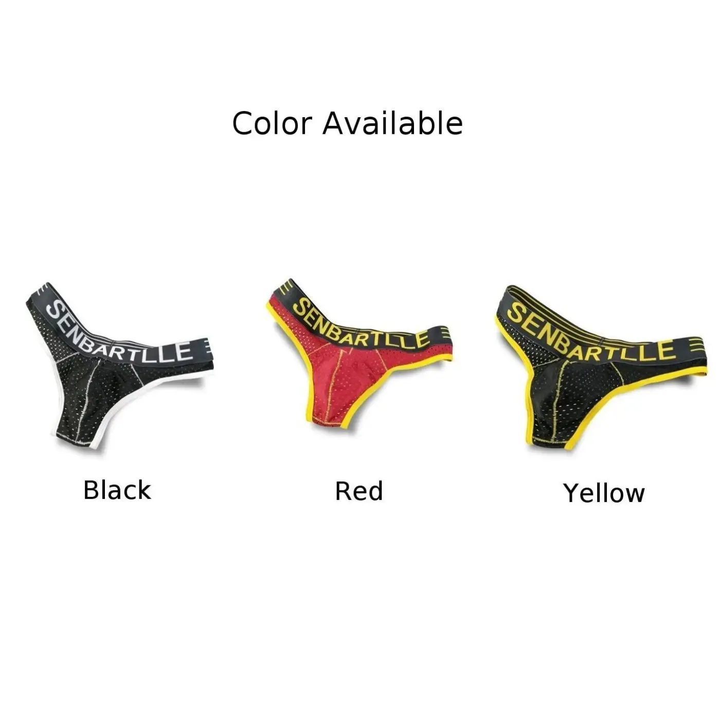 Panlalaking Kasuotang Panloob Mens Sexy Breathable Panties Letter Printed Low Waist Big U Pouch Panlalaki Briefs Mesh High Elastic Underpants Thong — image 11