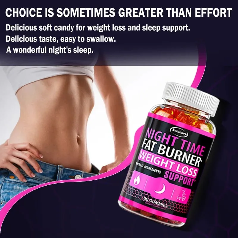 Nighttime Fat Burning Gummies - Fat Burning Metabolism Boosting Healthy Weight Management — image 7
