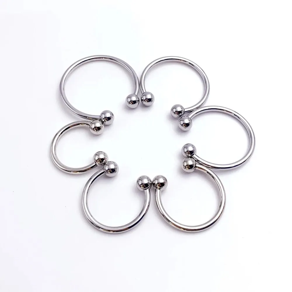1pcs Penis Ring Stainless steel penis delay ring glans ring couple flirting products Male adult sex toys