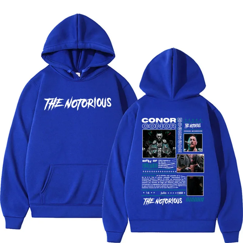 The Notorious Conor McGregor Merch Hoodie Men's Clothing Retro 90s High Street Sweatshirts Casual Fleece Bodywarmer Hoodies Coat — image 11