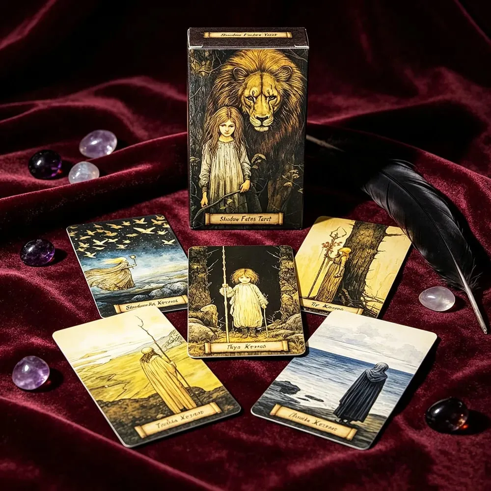 Shadow Fates Tarot Deck - 78 Cards Meditation Divination Cards για αυτοστοχασμό και πνευματική ανάπτυξη Ιδανική για εσωστρεφείς — image 2