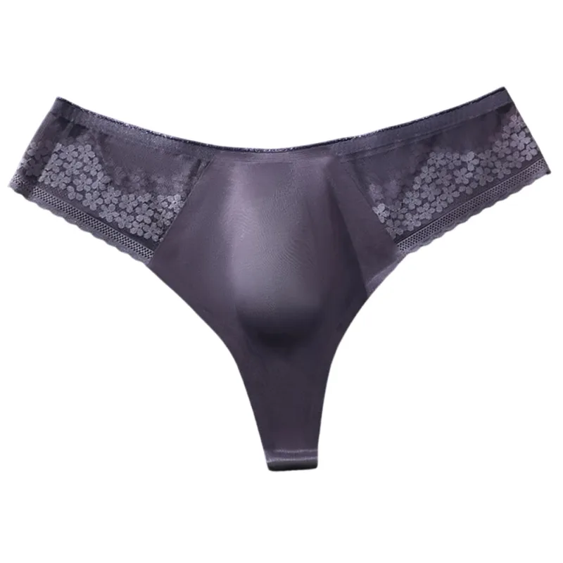 Nude Men G-string Solid Color Men's Thongs G-strings Seamless Design 68 Nylon 32 Spandex Ultra Thin 3D Bulge Pouch — image 5