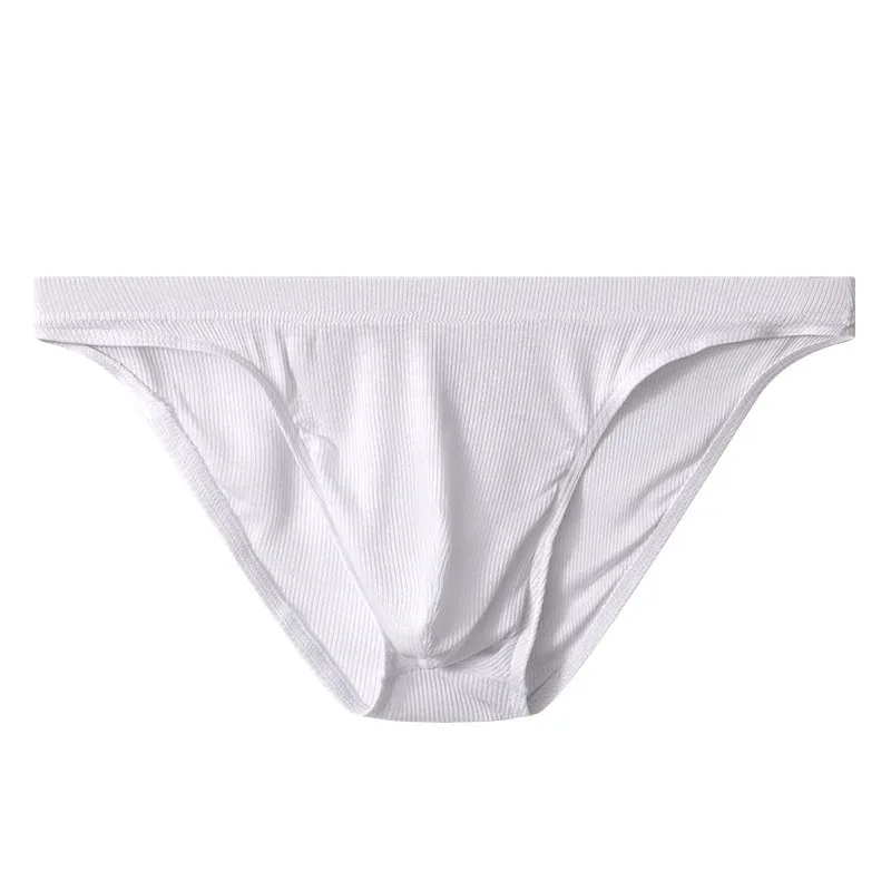 Homens rib tecido briefs cuecas homem sexy roupa interior respirável cintura baixa cuecas de biquíni cuecas grande bolsa hombre deslizamentos — image 7