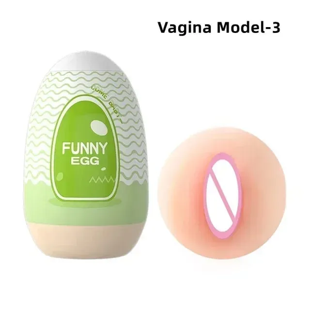 Tojás Hordozható Pénisz Masszírozó Puha Gumi Felnőtt Szex Játékok Férfi Valósághű hüvely zseb Pussy Mini Cups Maszturbátor — image 11