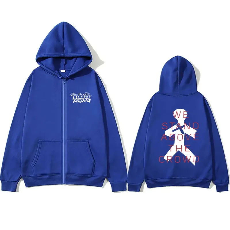 Rock Band Three Days Grace We Stand Above The Crowd Zipper Hoodie Men Women Oversized Zip Up Hoodies Male Fashion Jacket Coat — image 7