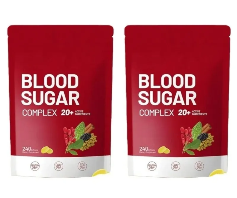 Blood Sugar Complex Supplement 240 Softgels Contain Multivitamin & Cinnamon bitter Gourd 20 Herbs Extract Support Daily Health
