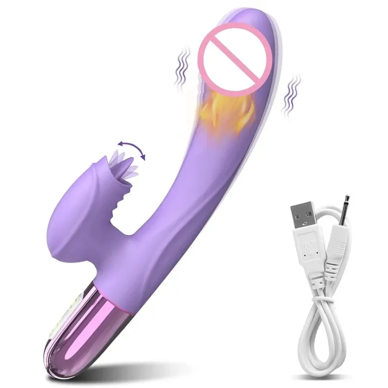 Szexuális játék vibrátor nőknek Klitorisz-stimulátor női maszturbátor G-pontos műpénisz nyelvnyalással felnőtteknek 18 év feletti termékek — image 9