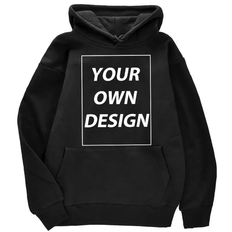 Customized DIY Print Lalaki Babae Autumn Winter Hoodies Casual Classic Pullover Simple Comfy Streetwear Soft Warm Sports Clothing