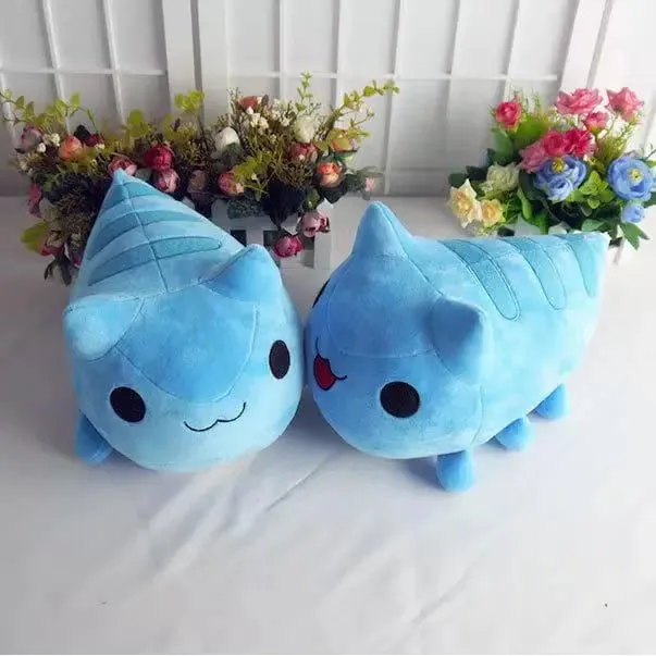 15/30 εκατοστά Bugcat Capoo βελούδινο παιχνίδι Anime Blue Cat Worm Cosplay Doll γεμιστό μαξιλάρι για δώρο