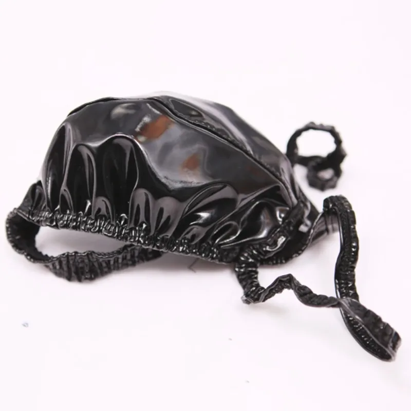 Latex Leather Thongs For Men Black Mens G-string Glossy Finish PU Polyester Spandex 15 PU 72 Polyester 13 Spandex — image 14