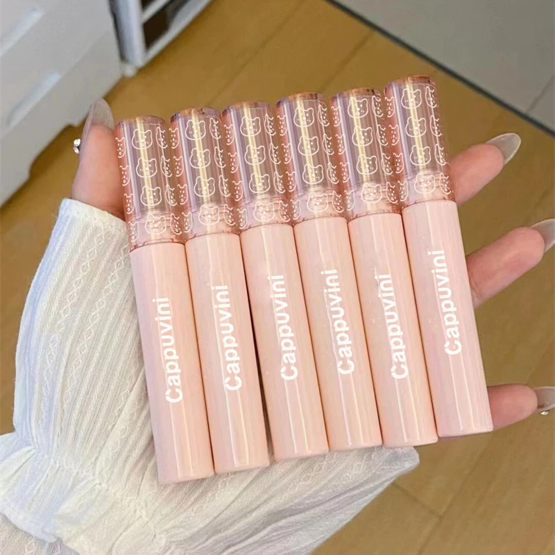 1 PC Mirror Water Lip Gloss דובדבן ורוד שקוף עמיד למים עמיד למים לחות עירום גוון שקוף זכוכית איפור שמן — image 4