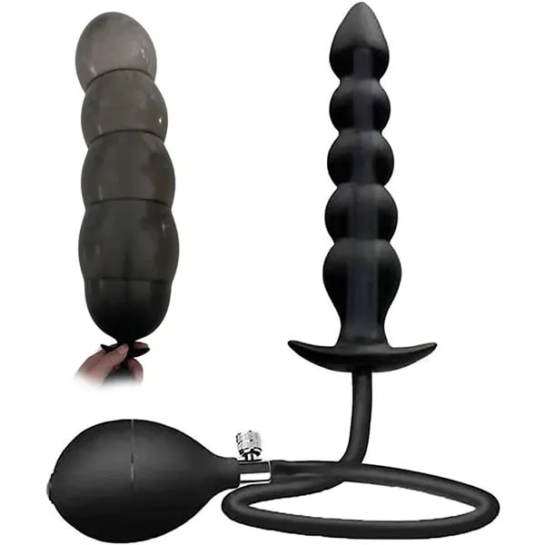 Anal Expander Expand Inflatable Anal Plug Oversized Enema Training Butt Plug Butt Dilator Ass Prostate Sex Toy for Men Women
