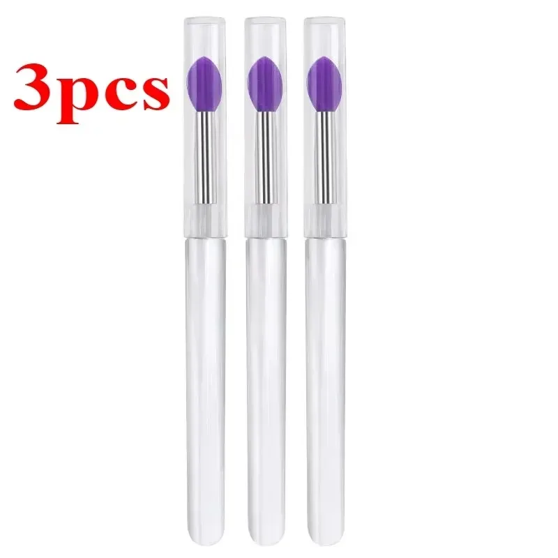 3/5/10PCS Reusable Lip Brush Silicone Lip Mask Applicator Transparent Lipstick Tool For Lip Gloss Eyeshadow Brushes Makeup Tools