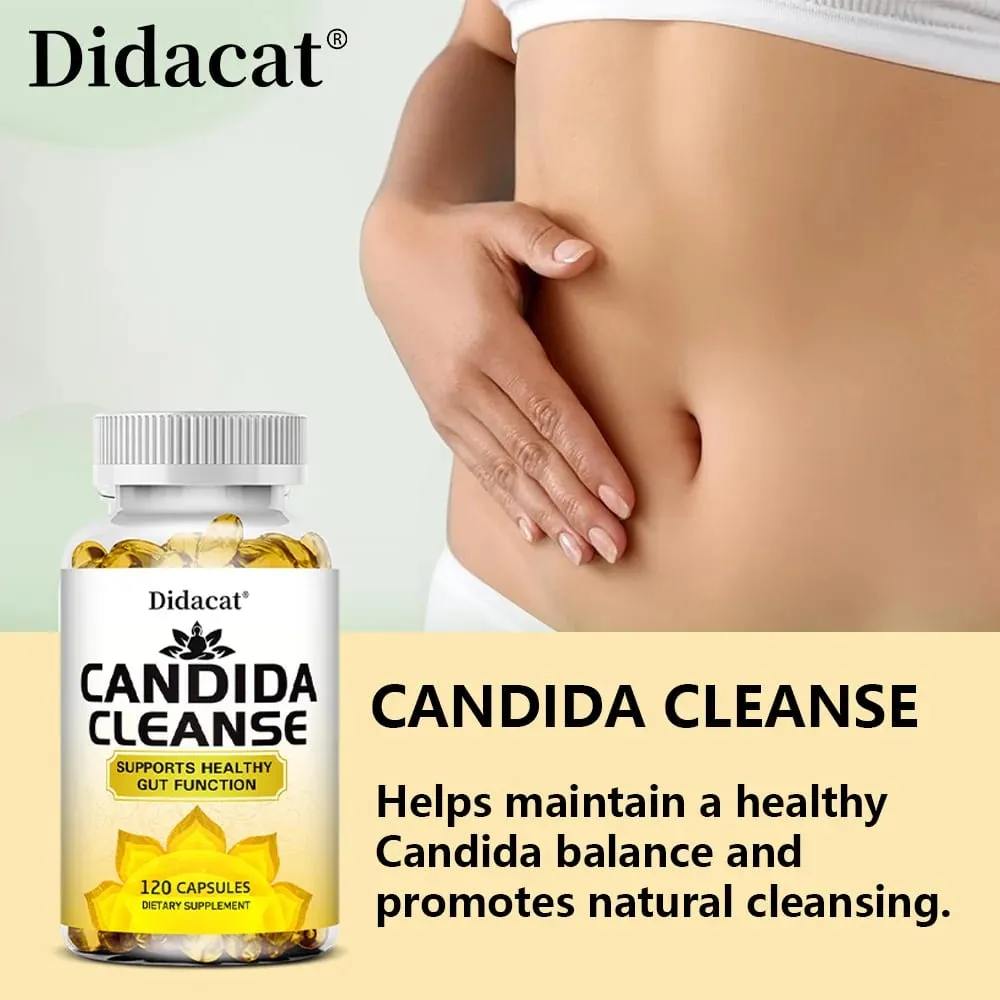 Candida Cleanse – természetes gyógynövényeket és probiotikumokat tartalmaz az egészséges bélműködés és az immunrendszer egészségének támogatására, alkalmas unisex számára