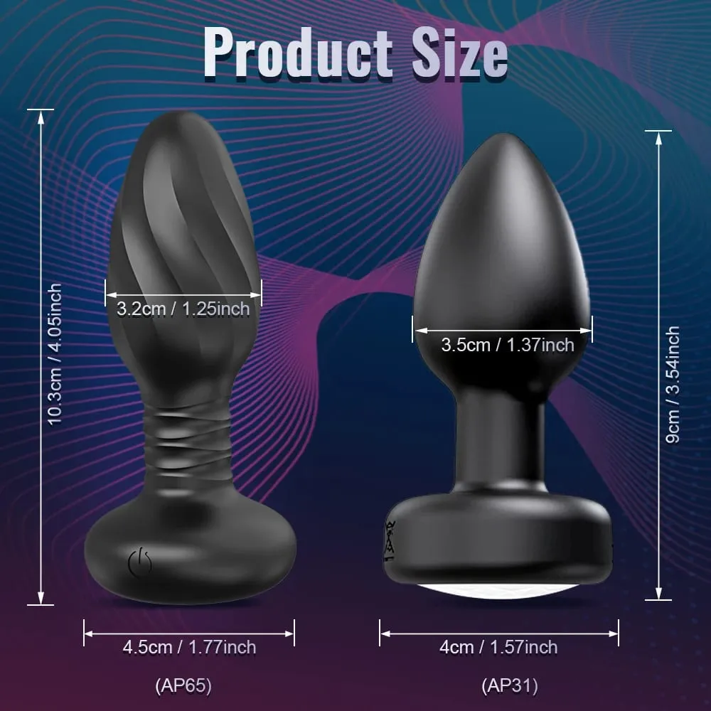 APP Control LED Rotation Vibrating Butt Plug for Women Wiggle Anal Vibrator Gay Men Anal Plug Interaction Sex Toy for Couples — image 4