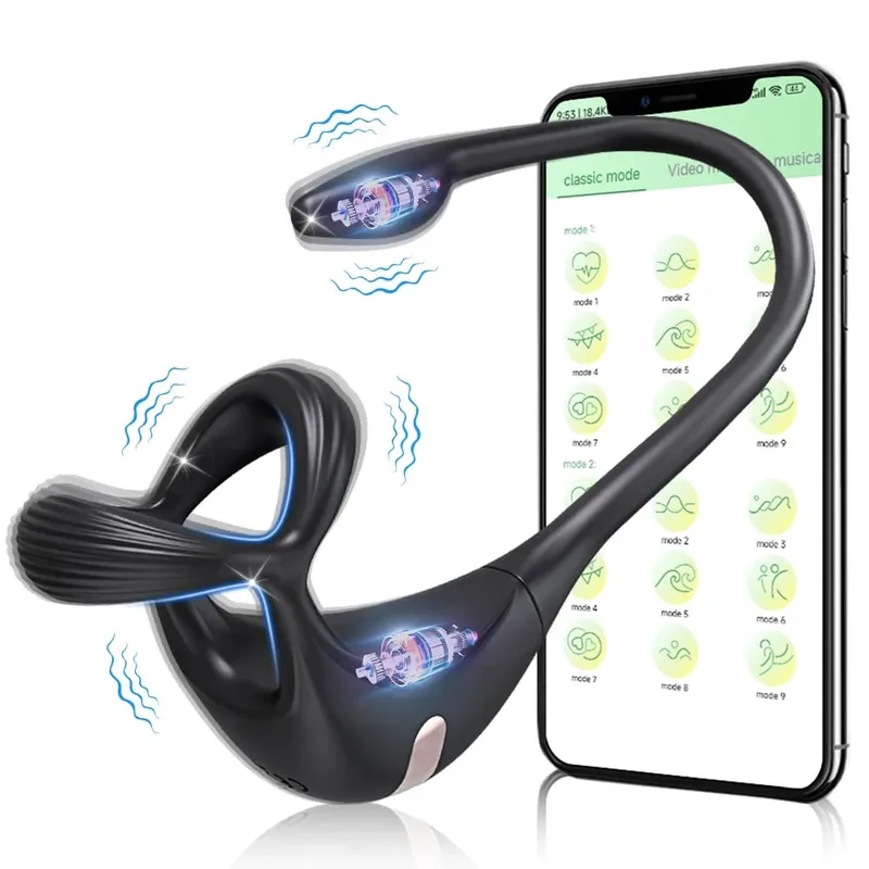 Vibrating Cock Ring Male Prostate Massag