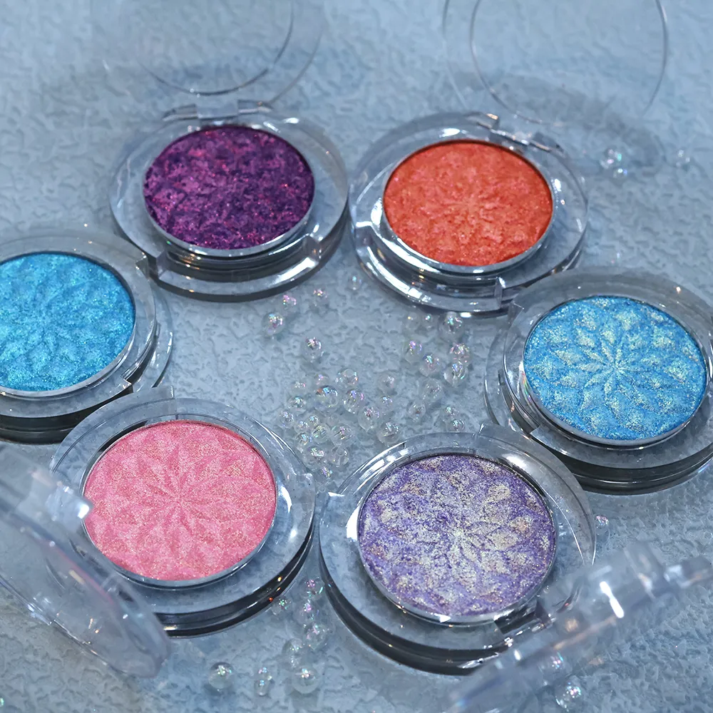 Chameleon Eye Palette szemhéjpúder paletta - személyre szabható duokróm préselt szemhéjfesték szett Glitter Infused Pearlescent Finish Pri — image 3
