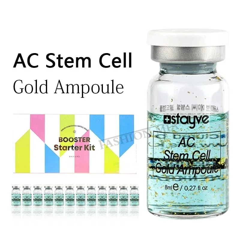 סלמון DNA/פפטיד קוריאה Stayve מקורי 8 מ"ל ערכת איפור BB Cream Glow זוהר Hyaluronic Serum Ampoule Foundation Skin Care Beauty