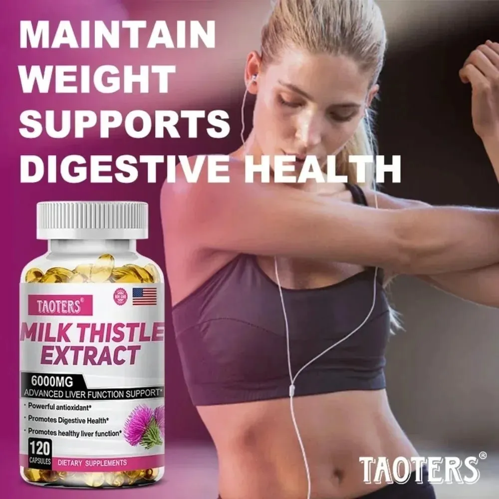 Milk Thistle with Dandelion Root - Liver & Kidney Health Support Supplement - Vegan Non-GMO Gluten Free — image 3
