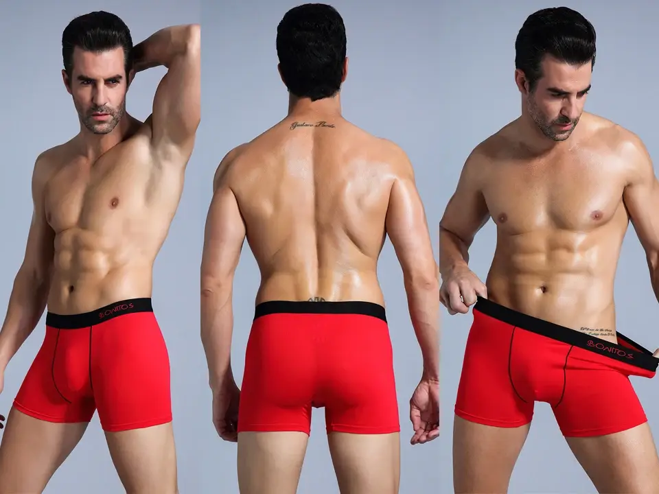4 pçs algodão boxers para o homem roupa interior de alta qualidade calcinha masculina clássico shorts carta cintura boxer briefs — image 4