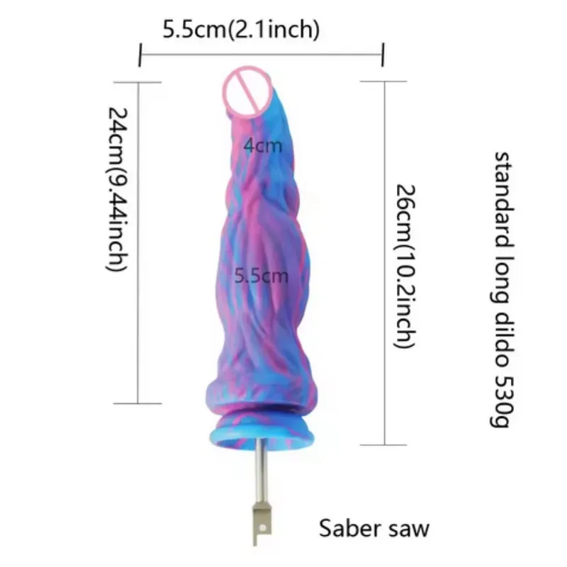 Kard szúrófűrész dugattyús fűrész nagy szilikon vibrátoros fűrész 3XLR VAC-U-LOCK adapter tartozékok Sex Machine — image 11