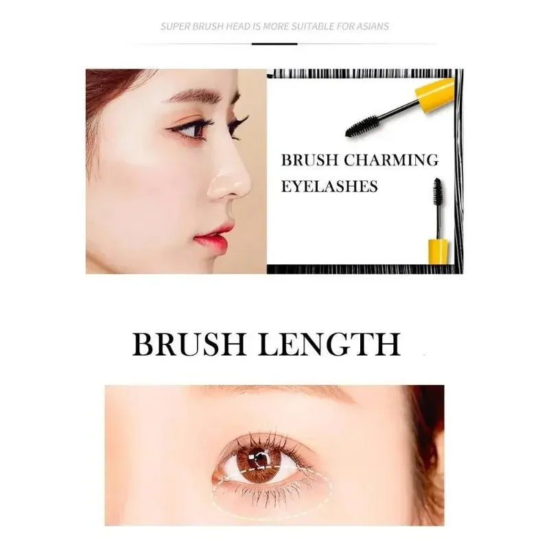 1pcs New Brand Eyelash Mascara Makeup Kit Long Lasting Natural Waterproof Black Professional Eye Mascara Cosmetic Make Up — image 5