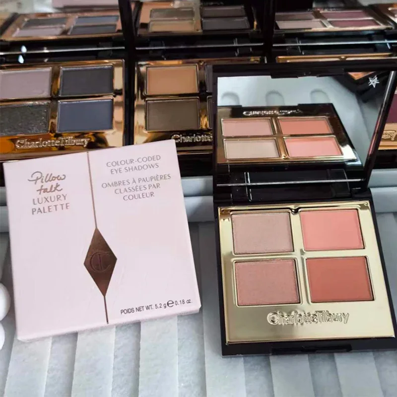 Charlotte Tilbury Four Color Palette Pillow Talk Eraggera Eyes Small Gold Tube κραγιόν Εύκολο στην εφαρμογή Μακιγιάζ Φορητά καλλυντικά — image 4