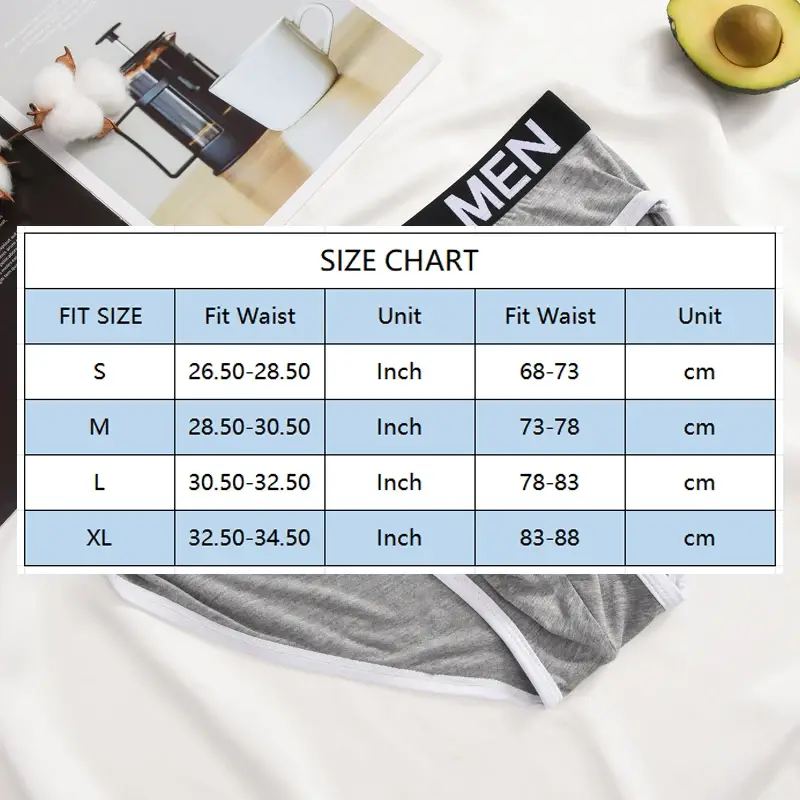 1Pcs/Set Men's Viscose Letter Panties Seamless High Quality Breathable Underpants Male Elastic Soft Comfortable Underwear S-XL