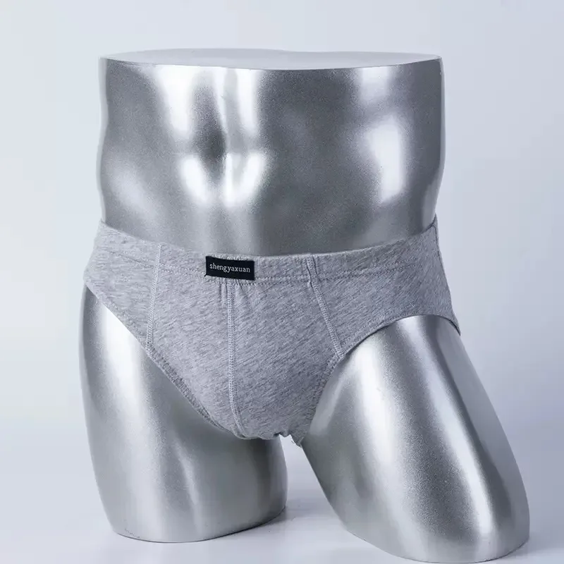 Cuecas de algodão para homens cuecas masculinas calcinha calcinha shorts sexy cuecas em tamanhos xl a 6xl 2/3/4/5 pçs/lote — image 6