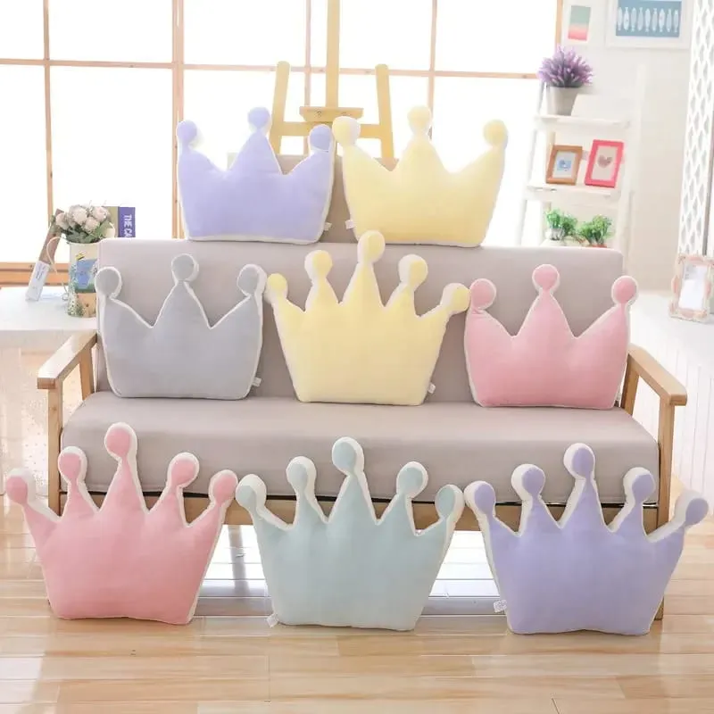 Μαλακό μαξιλάρι Princess Crown Γεμισμένο Μαξιλάρι ύπνου για κορίτσι Διακόσμηση καναπέ δωματίου Rainbow Cloud Star celebrity Studio Cushion Δώρο για εκείνη — image 9