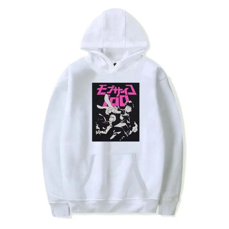 Anime Manga Mob Psycho 100 Reigen Arataka Fashion Hooded Sweatshirts Winter Essentials Hoodies Sweaters Thick Sweater Sweatshirt