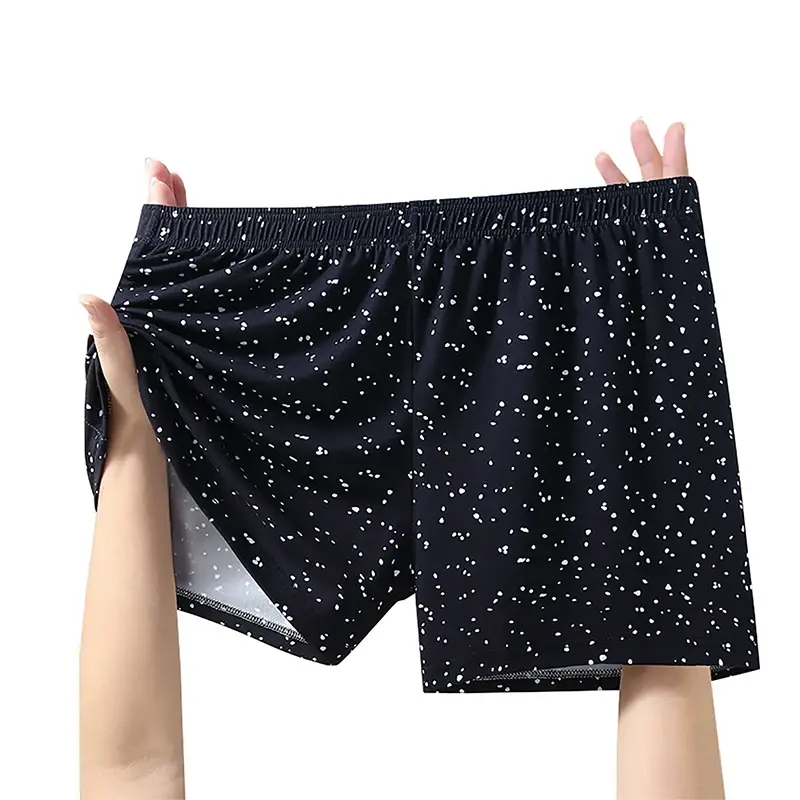 5PCS Bagong Estilo na Panti ng Panlalaki Panlalaking Polka Dot Aro Pantalon na may mga Patag na Sulok Malambot sa Balat na Matabang Pantalon Makahingang Panloob na Panlalaki