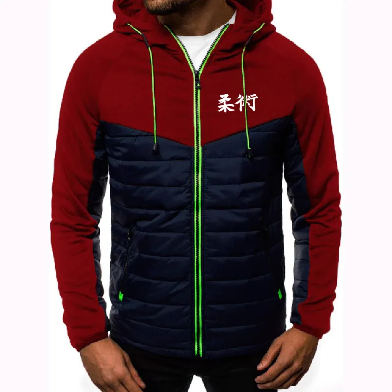 Jiu Jitsu brasileiro O casaco masculino de algodão de sete cores é adequado para o inverno multicolorido moletom com capuz jaqueta — image 7