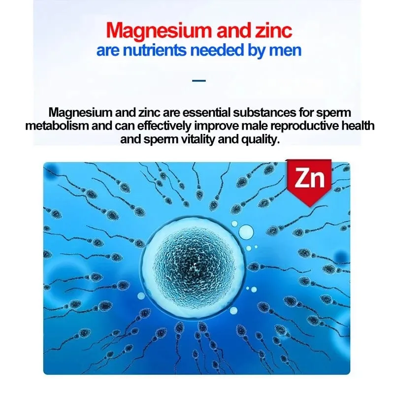 Best Magnesium Zinc Supplement 60 Tablets Increase vitality Immune Health — image 3