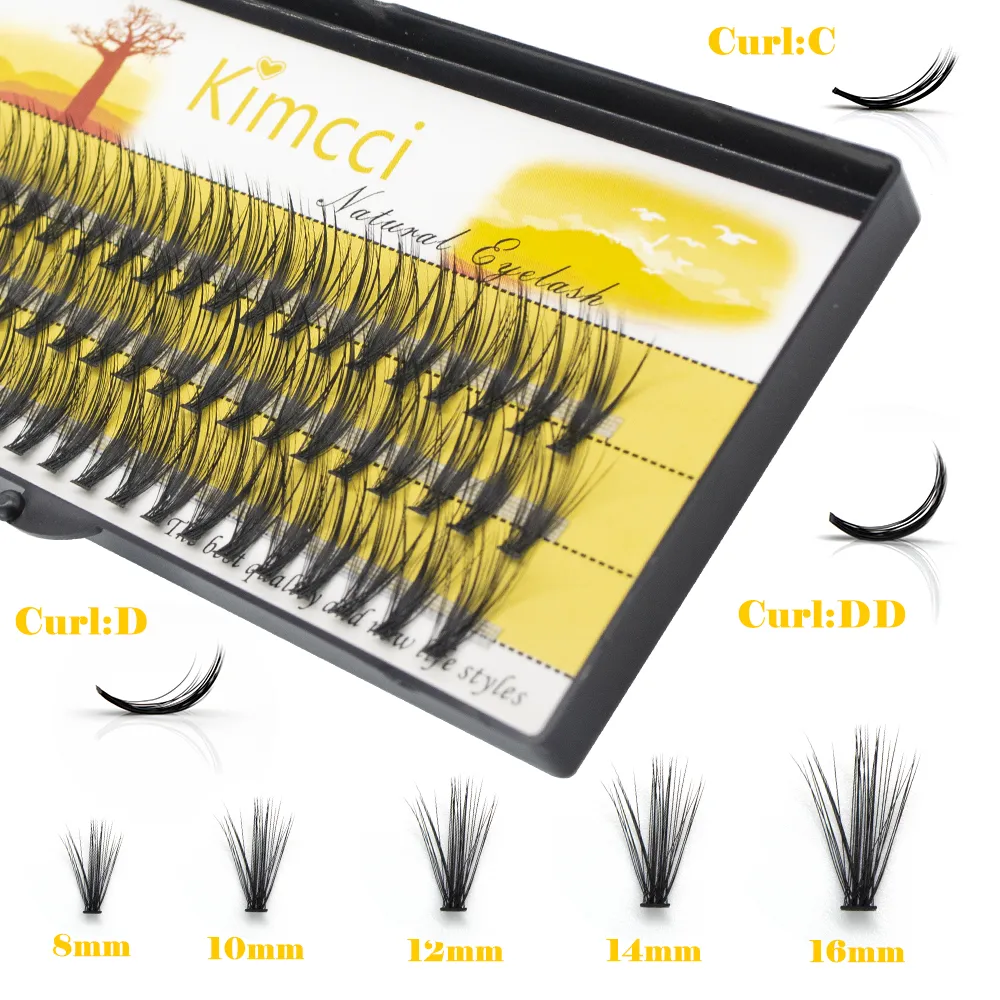 30D Kimcci הרחבת ריסים בודדים 1CASE 0.07C איפור השתלת Cluser ריסים טבעיים רכים עיניים מלאכותיות ריסים Cilia as SILK
