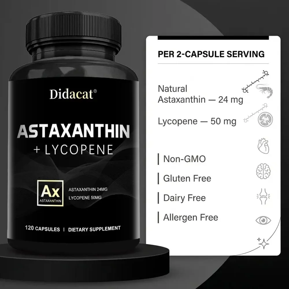 Asztaxantin-kiegészítő férfiaknak és nőknek | A Haematococcus Pluvialis mikroalgától a szem és a bőr egészségének támogatására