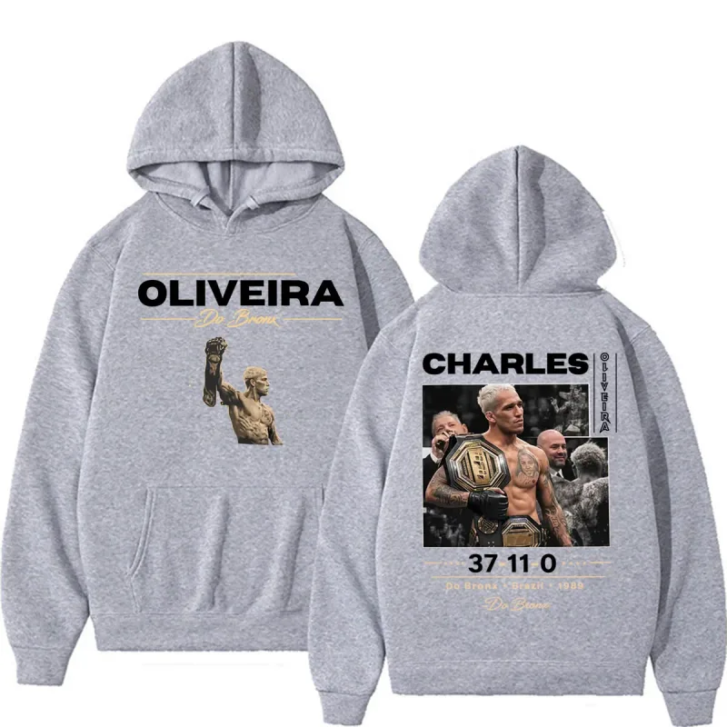 Do Bronx Brazil Charles Oliveira Graphic Sweatshirts Men Women Fashion Harajuku High Street Hoodies Cozy Fleece Oversized Hoodie — image 5