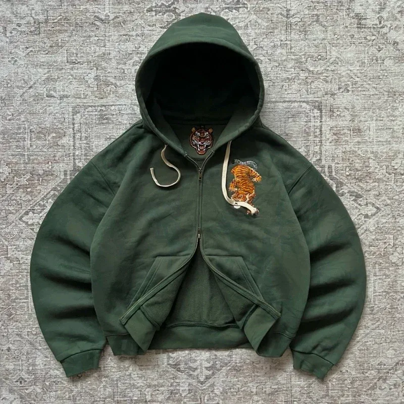 Y2K Men Oversized Hoodie Frayed Raw Edge Patch Letter Print Pullover Hooded Sweatshirt Multi Color Hip Hop Streetwear Hoodies — image 37
