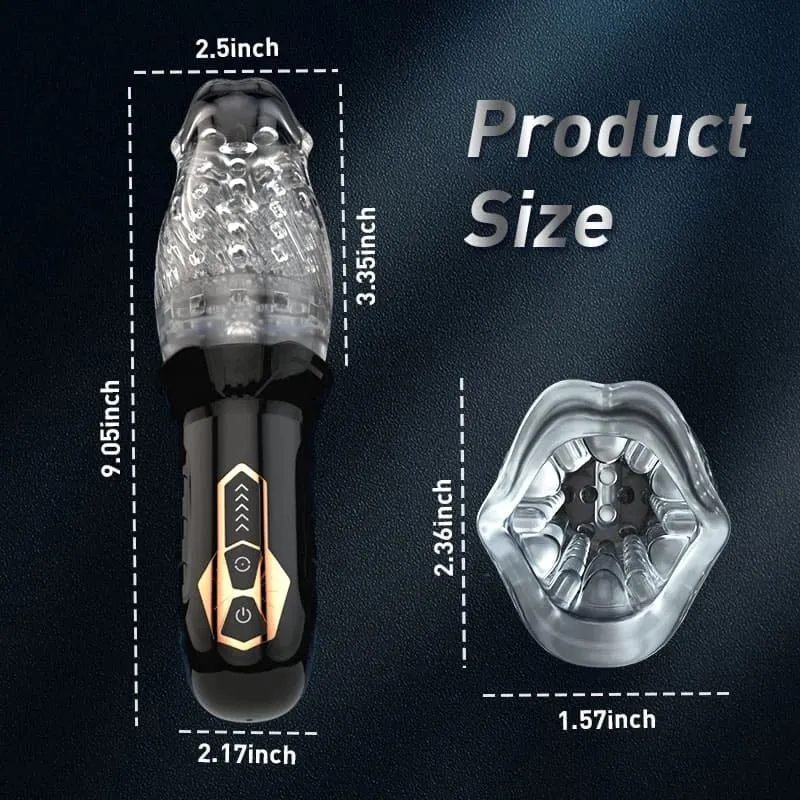 5 forgási sebességgel és 10 üzemmóddal férfi szopás maszturbátor 3D szeméremajkak pénisz masszírozó pénisz makk edző maszturbátor férfi játékok — image 4