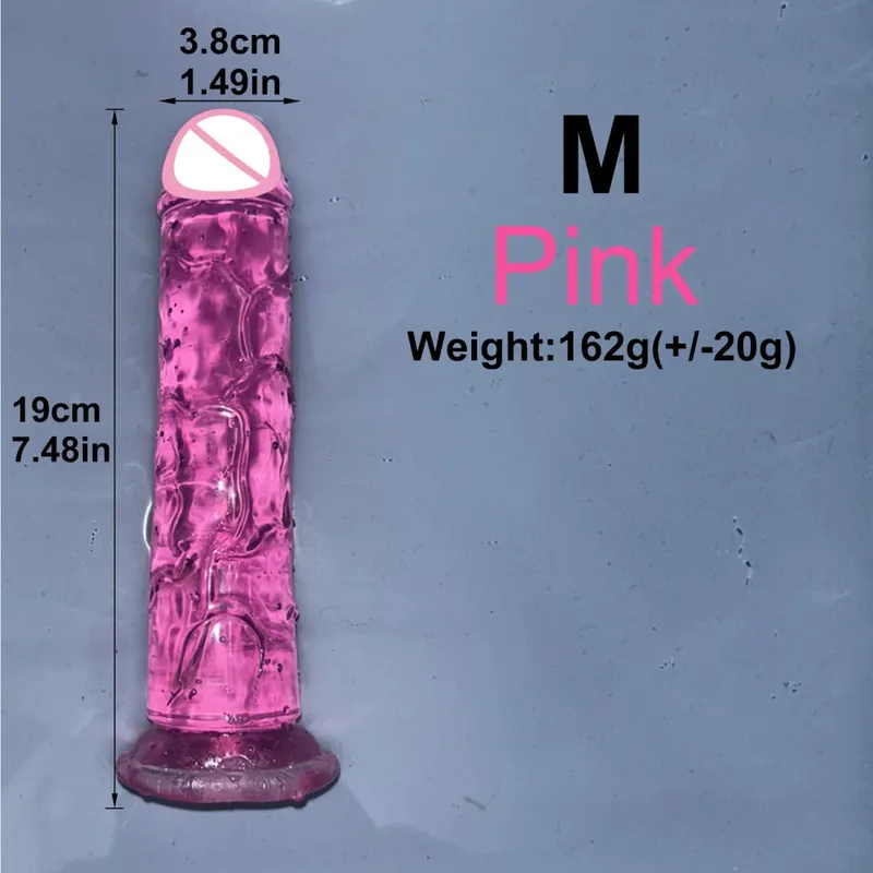 Olcsó 5 színű kis átlátszó vibrátor tapadókorong Jelly Dick női erotikus anális szex játékok Puha klitori hüvelyi maszturbátorok pénisz — image 19