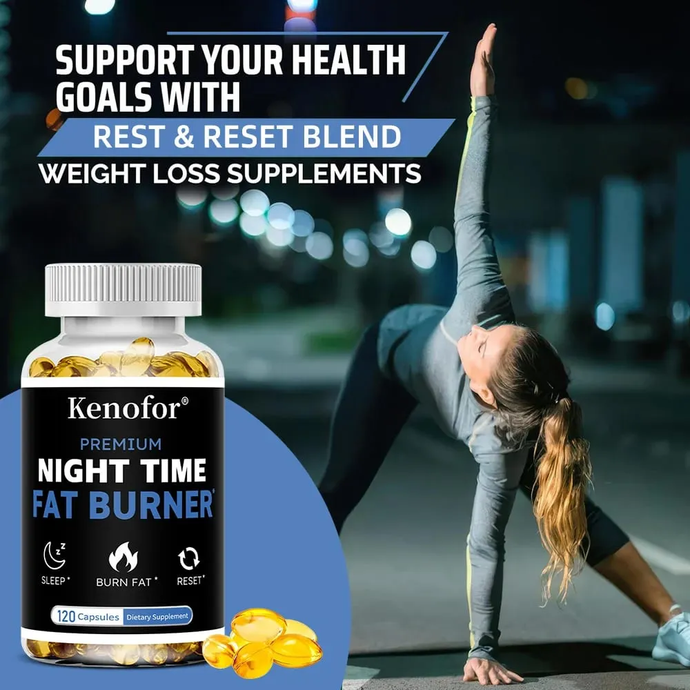 Nighttime Fat Burner Supplement - for Weight Loss Boost Metabolism Suppress Appetite Diet Healthy Weight Management — image 6