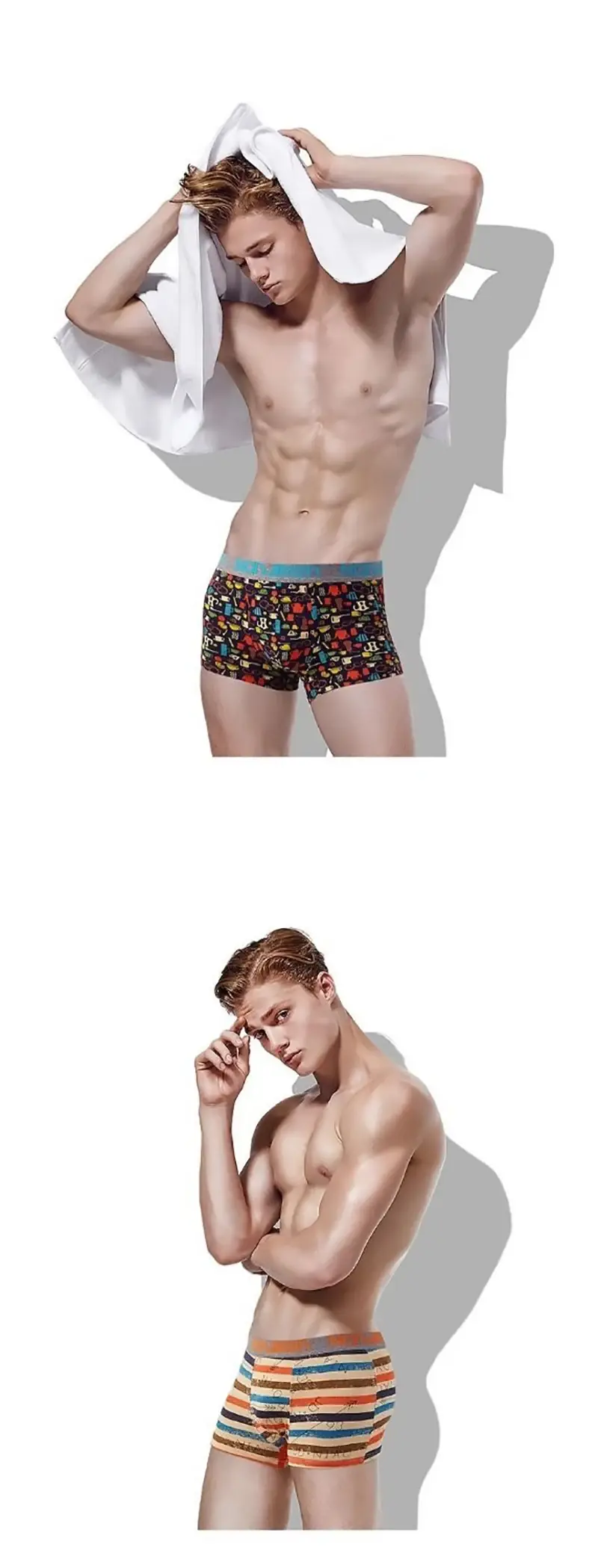 4Pcs Boxer Shorts Panlalaking Kasuotang Panloob Sexy Panty Cotton Boxers Panlalaking Panloob na Panlalaki Shorts Homme U Convex Lingerie Libreng Pagpapadala 3256805465620521 — image 2