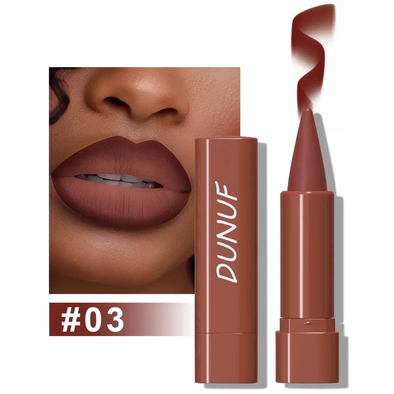 Κραγιόν 9 χρωμάτων Gradient Lip Liner Ματ Μαύρο Καφέ Βελούδινο Κραγιόν Αδιάβροχο μη κολλώδες απόχρωση Lipliner Crayon Lip Makeup — image 10
